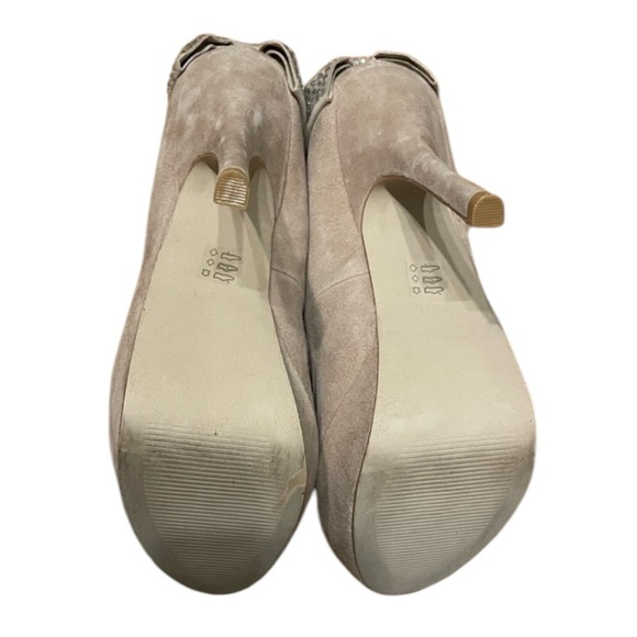 Steve Madden Parfait Blush Suede Diamond Bow High Heels Women’s Size 8.5 - Picture 13 of 14